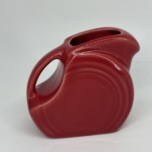 Fiesta Red 3-1/2" Mini Disk Pitcher Fiestaware Small Creamer 5oz Homer Laughlin